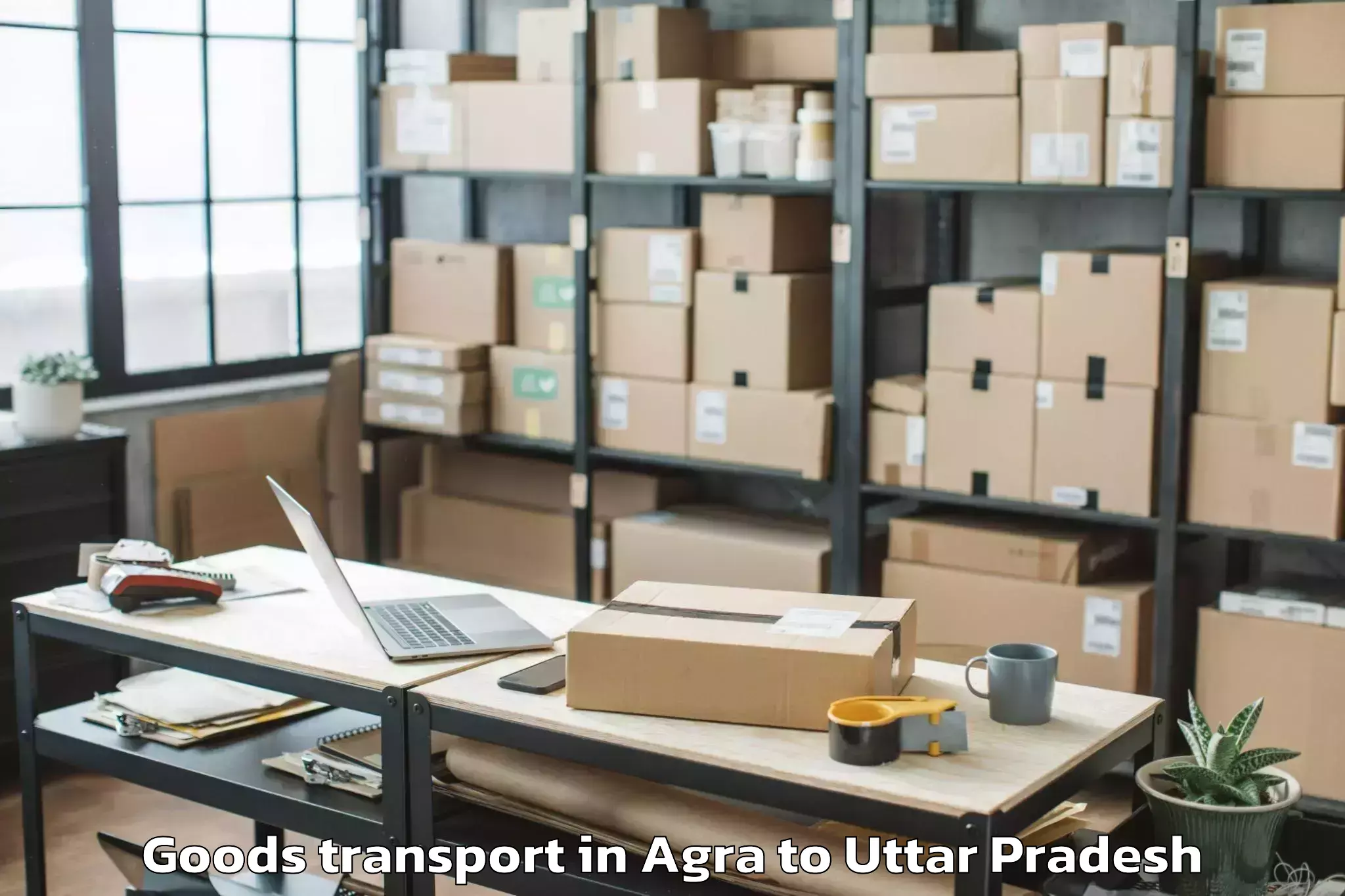 Leading Agra to Lawar Khas Goods Transport Provider